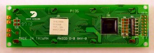 Back of 24x2 LCD (Wireless Temperature Display)